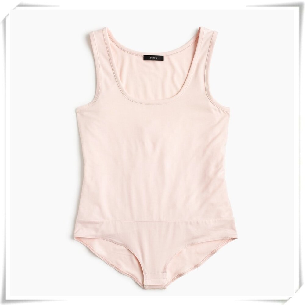 💲Sale 3/$15 - J. Crew Soft Powder Pink Pastel Jersey Scoop Neck Top Bodysuit